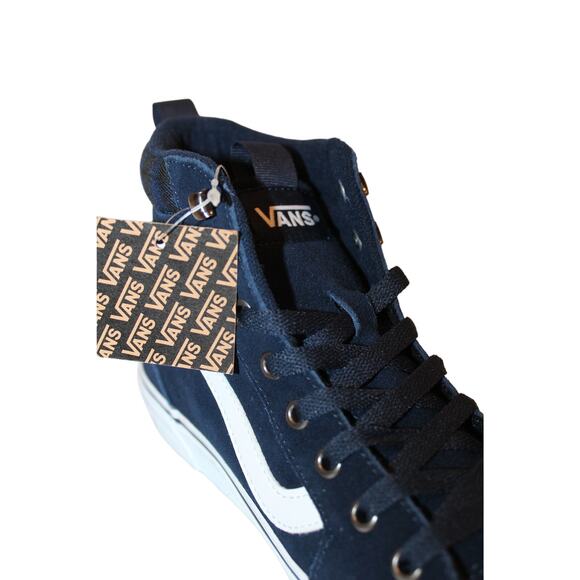 NEW MEN'S SZ 11 13 VANS FILMORE HI VANSGUARD‎ SUEDE SNEAKERS BLUE WHITE - Picture 5 of 7